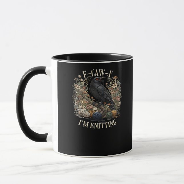 Caneca F-Caw-F I'm Knitting Creative Casual (Esquerda)
