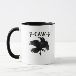 Caneca F-Caw-F Raven F-Caw-F Corvo Halloween Corvo Divert