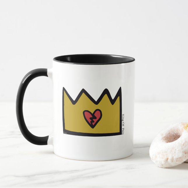 Caneca F.I.O. “King of Pain” Mug Lovers  (Com Donut)
