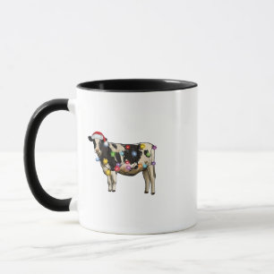 Caneca Fã da Fazenda de Vacas de Natal Boneco de Papai No