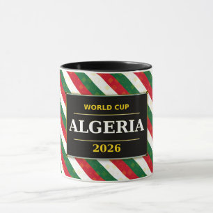 Caneca Fã de Futebol da Argélia 2026 com Padrões Incrívei