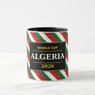 Caneca Fã de Futebol da Argélia 2026 com Padrões Incrívei
