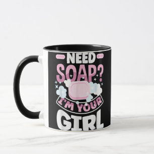 Caneca Fabricação de Sabão Fazedor de Sabão Engraçado