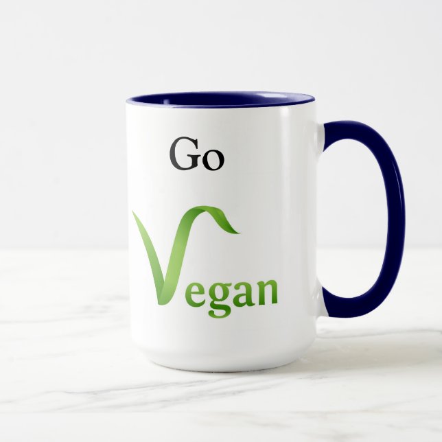 Caneca Faça a coisa certa! Vai Vegan Ringer Mug (Direita)