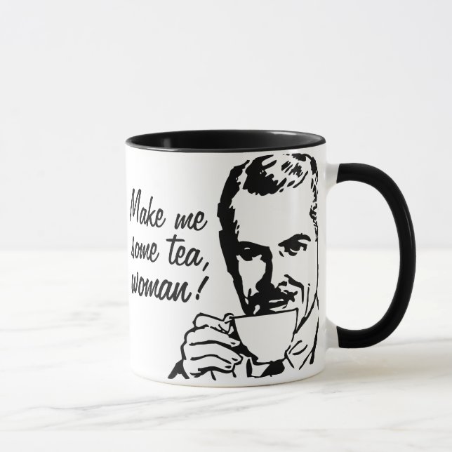 Caneca Faça-me algum chá, mulher! (Direita)