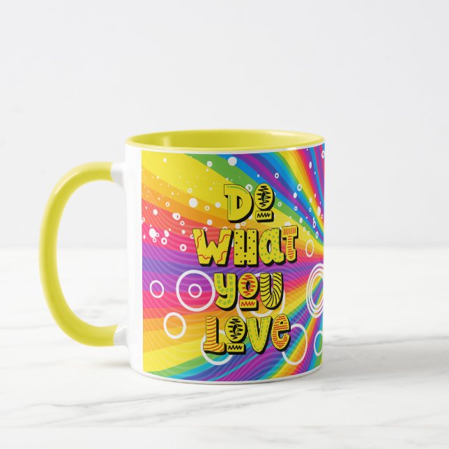 Caneca Faça o que você ama! Motivação (Esquerda)