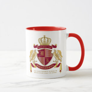 Caneca Faça seu próprio Casaco de armas emblema de águ