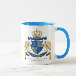 Caneca Faça seu próprio Casaco de armas emblema de águ