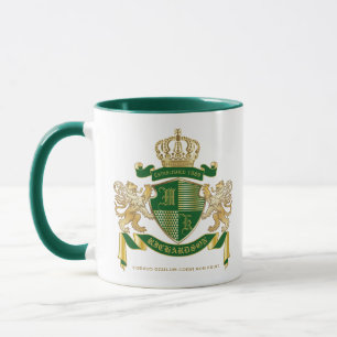 Caneca Faça seu próprio Casaco de armas emblema de leão D