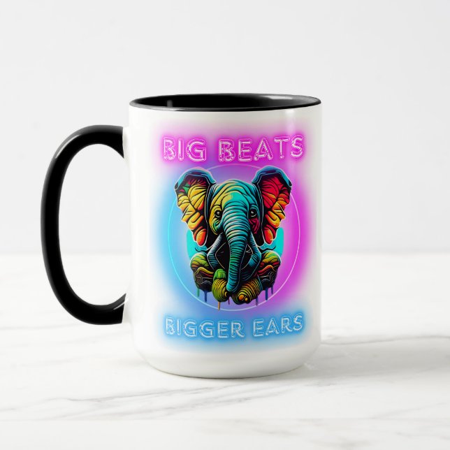 Caneca Face elefante colorida (Esquerda)