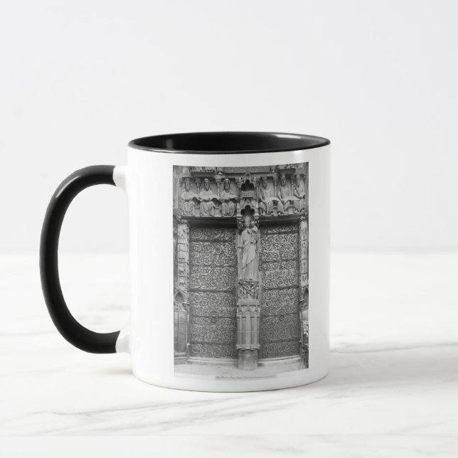 Caneca Fachada de Notre-Dame, portal esquerdo, Paris (Esquerda)