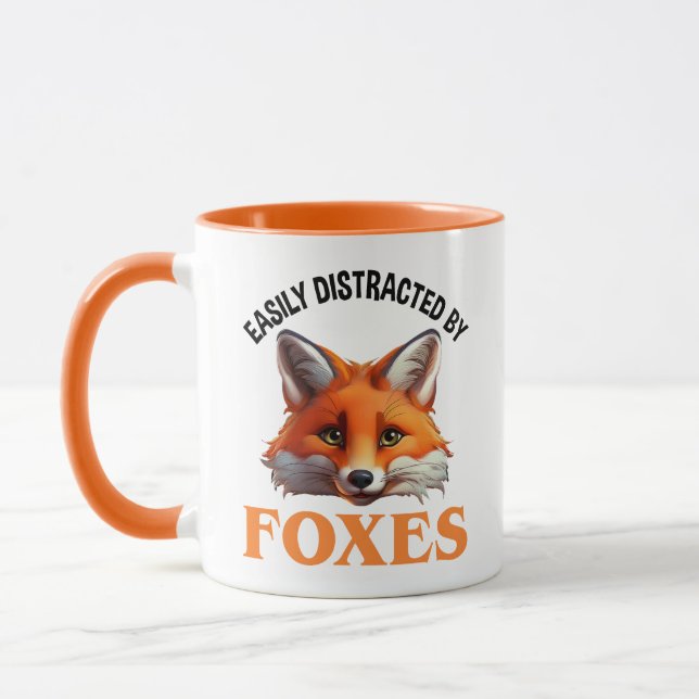Caneca Facilmente Distraída Por Raposas (Esquerda)