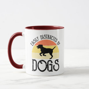 Caneca Facilmente Distraído Por Cães
