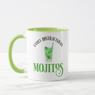 Caneca Facilmente Distraído Por Mojitos