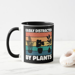 Caneca Facilmente Distraído Por Plantas Amantes De Jardin