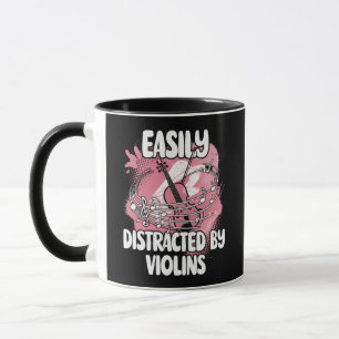 Caneca Facilmente Distraído Por Violinos