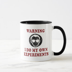Caneca Faço Meus Próprios Experimentos - Grunge de Cienti