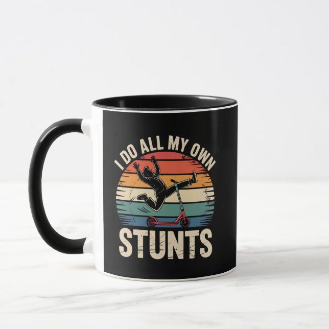Caneca Faço todos os meus próprios Truques Push Scooter,  (Esquerda)