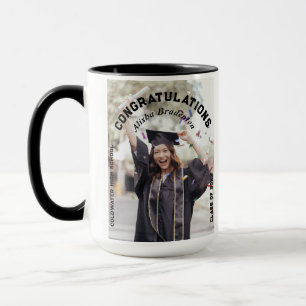 Caneca Faculdade de Segundo grau de Foto do Formando de P