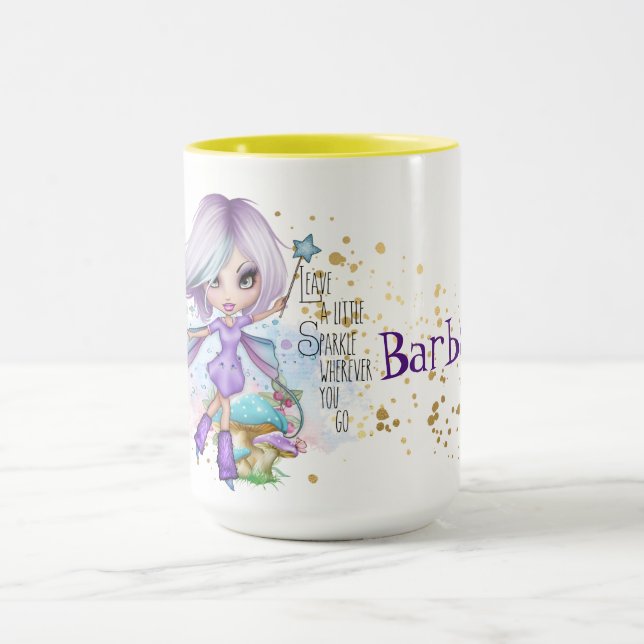 Caneca Fada Brilho Personalizada (Centro)