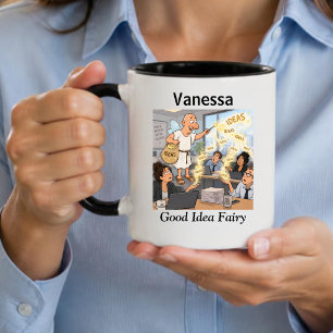 Caneca Fada de Boas Ideias Colega de Trabalho Engraçado C