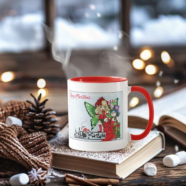 Caneca Fada de Brinquedos de Natal (Criador carregado)