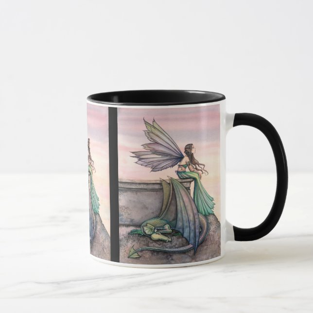 Caneca Fada Dragão do Crepúsculo Encantado (Direita)