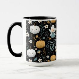 Caneca Fada e Pastel de Halloween de Kawaii Cute