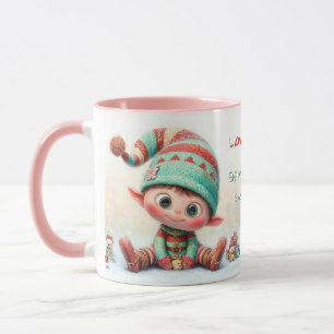 Caneca Fada Encantada Natal no Polo Norte