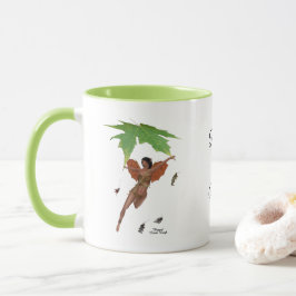 Caneca Fada Gelada Com Asas Marrons
