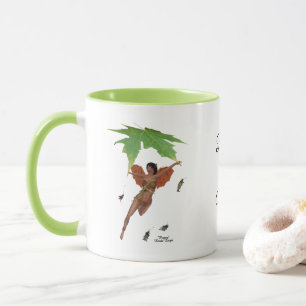 Caneca Fada Gelada Com Asas Marrons