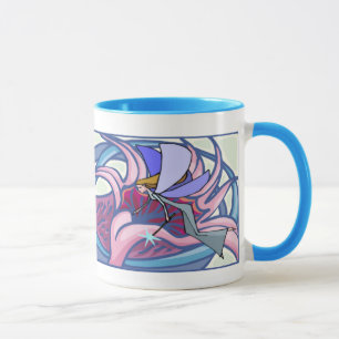 Caneca Fada Mística Com Mug De Flor