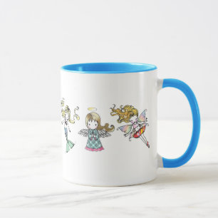 Caneca Fada Sereia Fofinha e Anjo