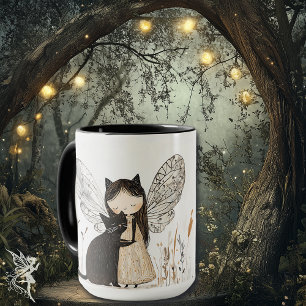 Caneca Fada Whimsical e presente personalizado de natal d