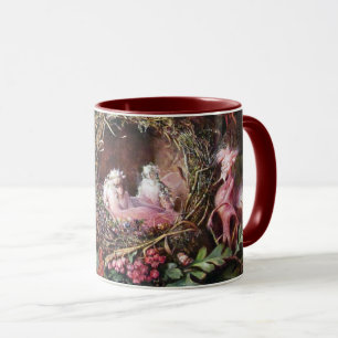 Caneca Fadas em um Ninho de Pássaros, John Anster Fitzge