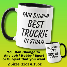Caneca Fair Dinkum BEST TRUCKIE (Motorista de Caminhões)