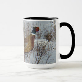 Caneca Faisão B23 Anel-necked na neve
