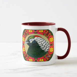 Caneca Faisão e Flores de Amherst
