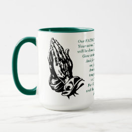 Caneca Faith Coffee Mug - Escritura de Oração do Senhor