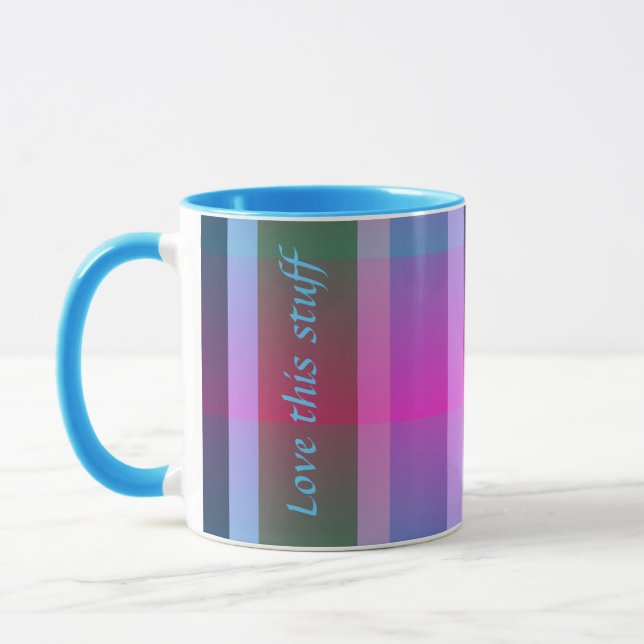 Caneca Faixa Azul e Rosa (Esquerda)