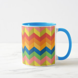 Caneca faixa de ziguezague
