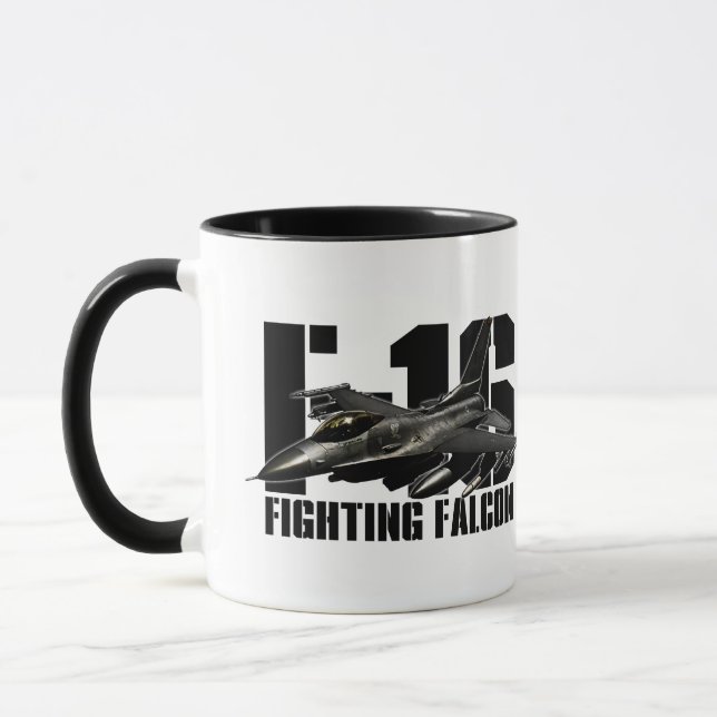 Caneca Falcão F-16 de combate (Esquerda)