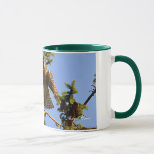 Caneca Falcão juvenil da Vermelho-Cauda pelo anjo Cher