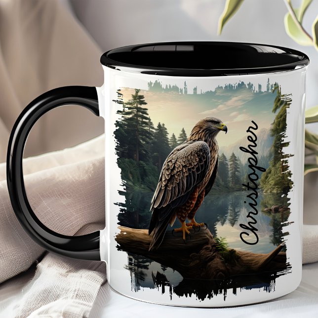 Caneca Falcão na Floresta Selvagem (Criador carregado)