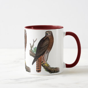 Caneca falcão preto Vermelho-atado