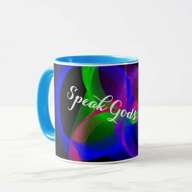 Caneca Fale a palavra de Deus Coffee Mug (Frente Esquerda)