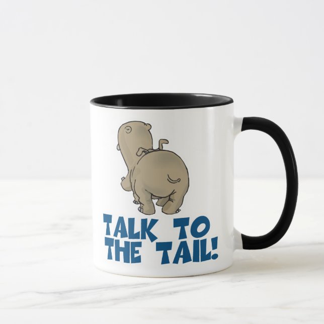 Caneca Fale com o Hipopótamo do Rabo (Direita)