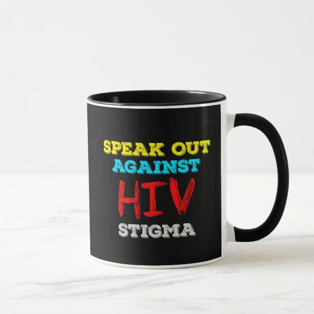 Caneca Fale Contra o Estigma do HIV - Sensibilização para (Direita)