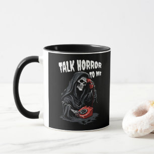 CANECA FALE HORROR COMIGO GRIM REAPER TELEFONE VERMELHO