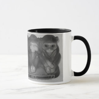 Caneca Fale vêem Hear não fazer NENHUMA estátua má do